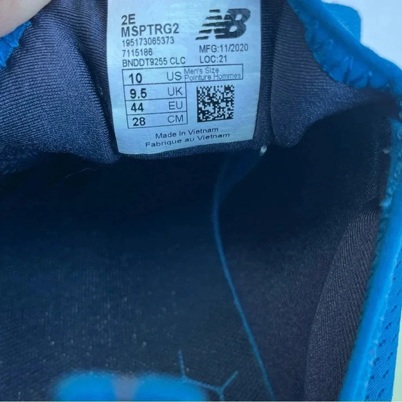 New Balance Mens Size 10 Fresh Foam Sport V2 Blue Running Shoes - Picture 5 of 5